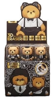 Gumka do ścierania Bear (24szt)