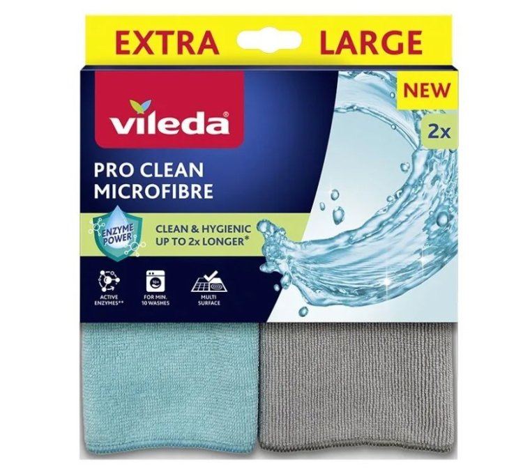 Ściereczka z mikrofibry z enzymami Vileda Pro Clean 2szt.
