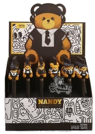 Długopis żelowy Bear 0,5mm nieb (36szt)