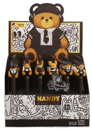 Długopis żelowy Bear 0,5mm nieb (36szt)