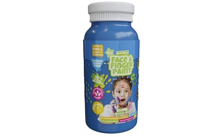 Farba dla malowania palcami niebieska 250ml