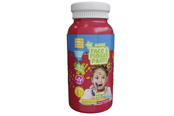 Farba dla malowania palcami czerwona 250ml
