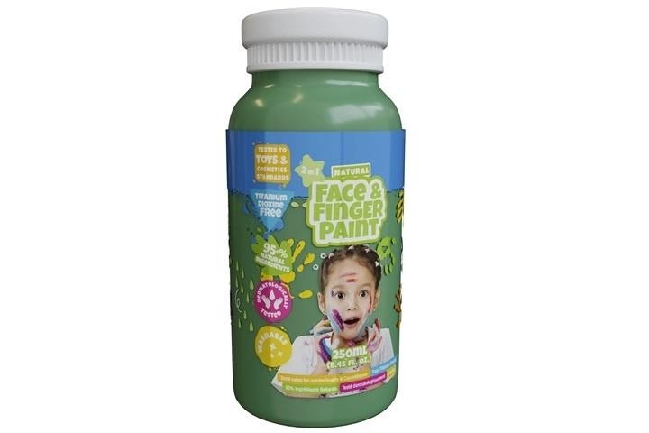 Farba dla malowania palcami zielona 250ml