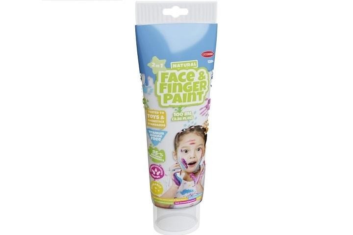 Farba dla malowania palcami biała 100ml