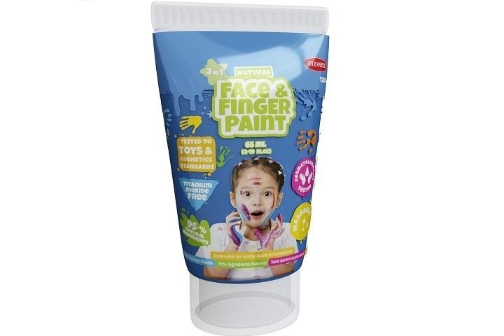 Farba dla malowania palcami niebieska 65ml