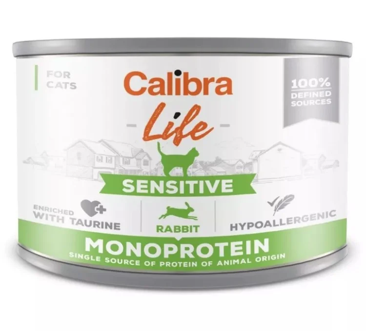 Calibra Cat Life Sensitive Rabbit - mokra karma dla kota - 200 g