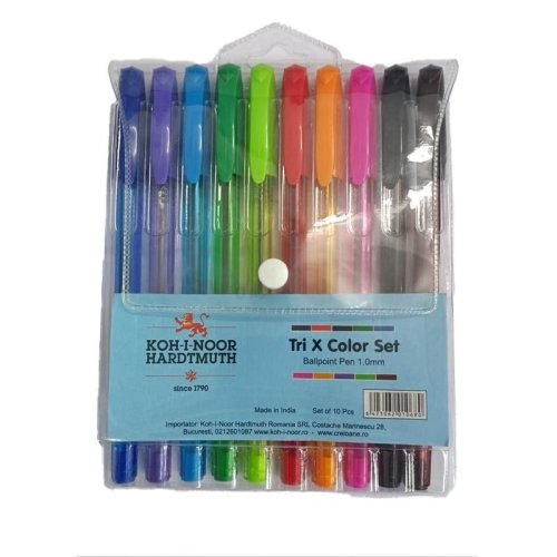 Długopisy kolorowe 10 kolorów