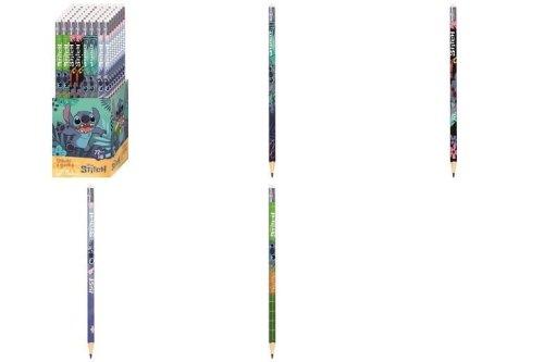 Ołówki z gumką HB Stitch tuba (72szt)