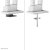 Neomounts DS70S-950WH2 uchwyt / stojak do monitorów 88,9 cm (35") Biurko Biały