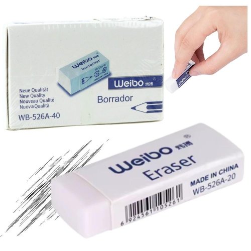 Gumka do mazania biała 3,5cm (40szt)