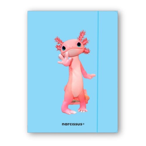 Teczka A4+ z gumką Teddies&Aksolotl