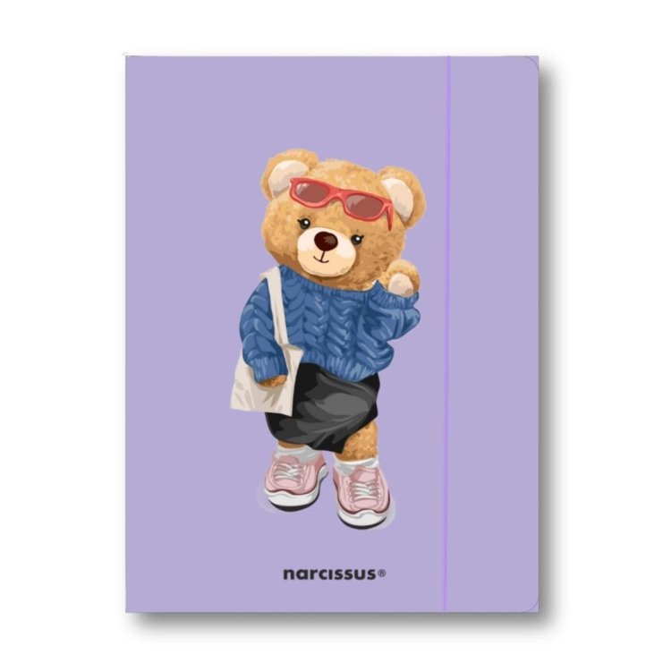 Teczka A4+ z gumką Teddies&Misia