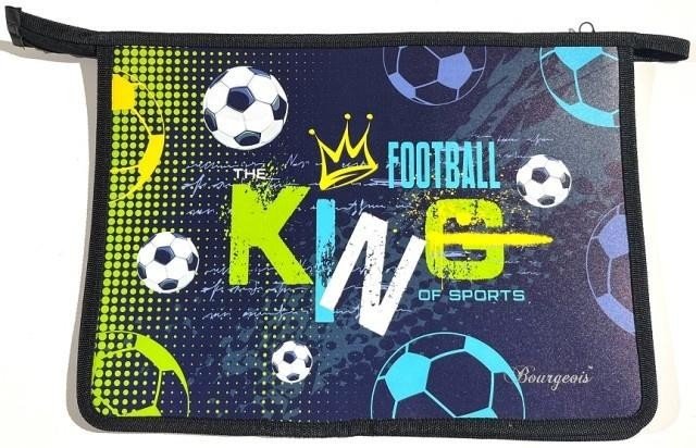 Teczka-torba A4+ zapinana na zamek Piłka nożna