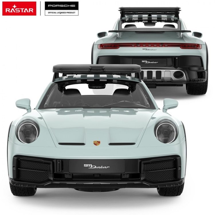 Autko R/C 1:14 Porsche 911 Dakar Miętowy RASTAR
