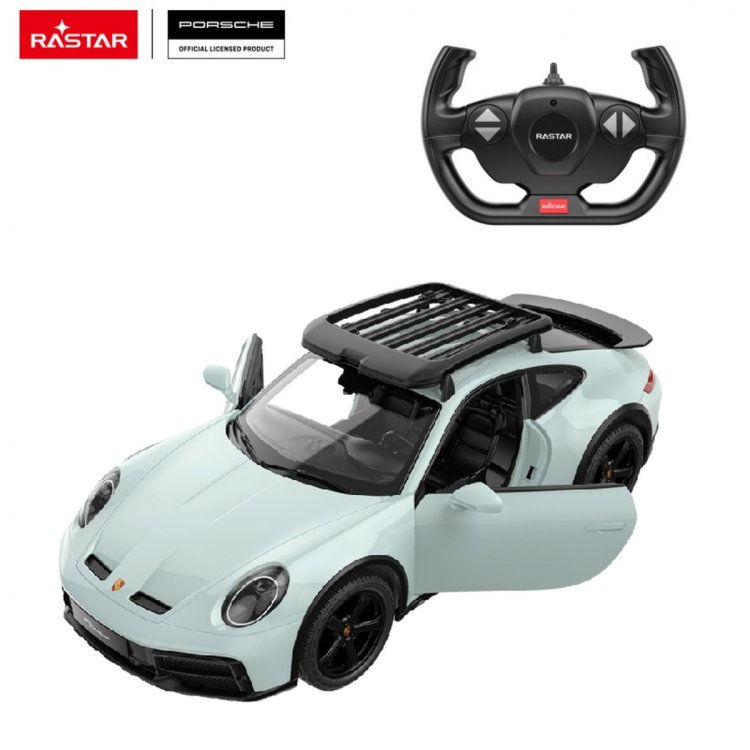 Autko R/C 1:14 Porsche 911 Dakar Miętowy RASTAR