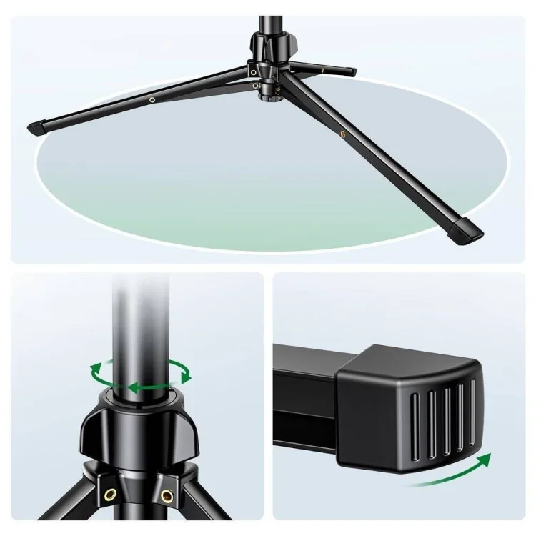 Ugreen selfie stick ze stojakiem i pilotem LP680 1.8m (czarny)