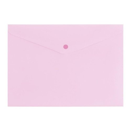 Teczka A4 zamykane na zatrzak pastel różowy