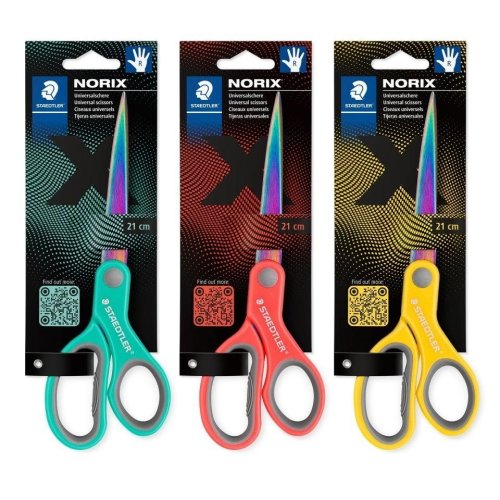 Nożyczki Norix 21cm kolorowe ostrze mix STAEDTLER