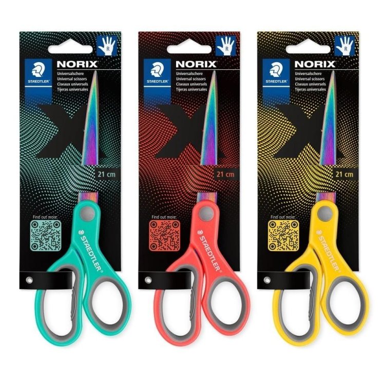 Nożyczki Norix 21cm kolorowe ostrze mix STAEDTLER