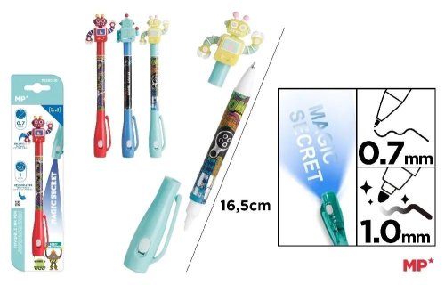 Długopis szpiegowski UV 0.7/1.0mm Roboty MIX
