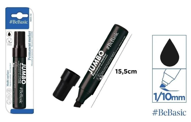 Marker permanentny jumbo czarny 1/10mm