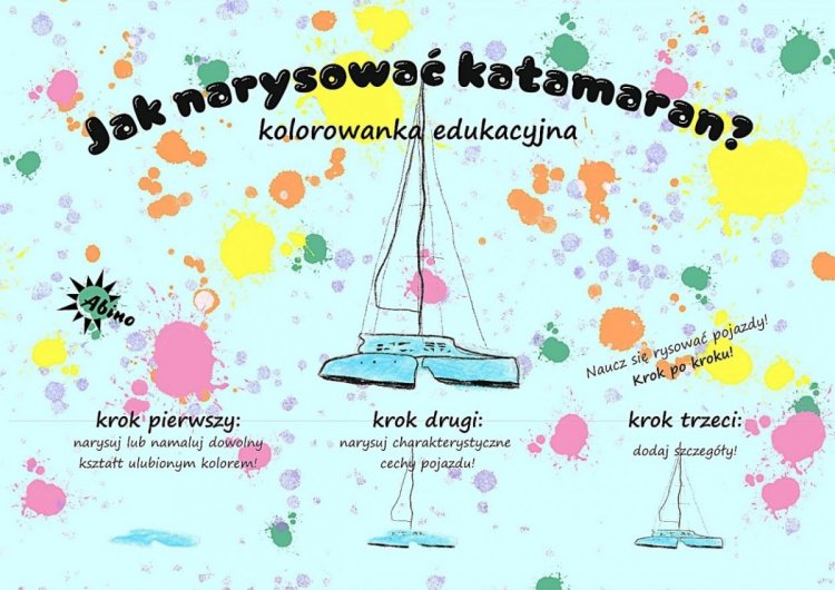 Kolorowanka Nauka rysowania pojazdów ABINO