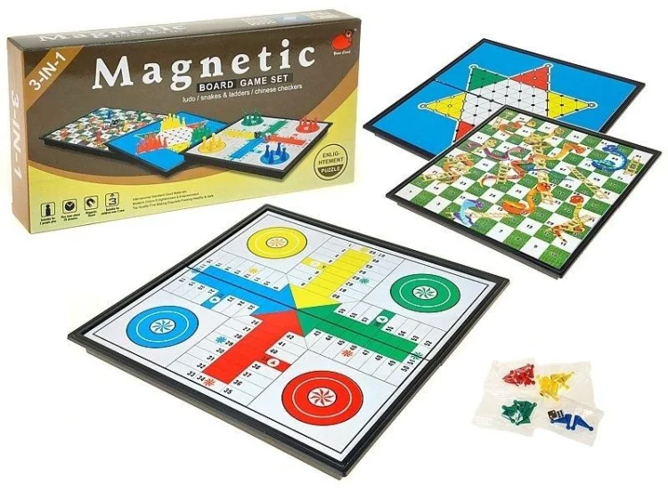 Gry planszowe 3w1 magnetyczne