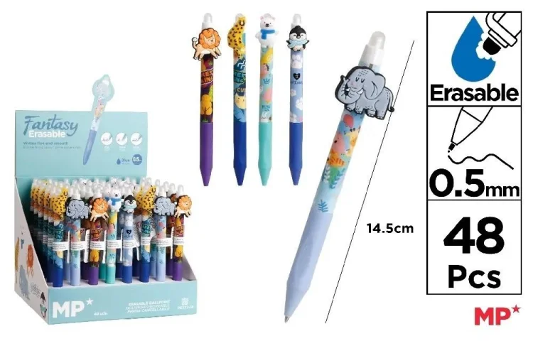 Długopis ścieralny Safari i bieguny (48szt)