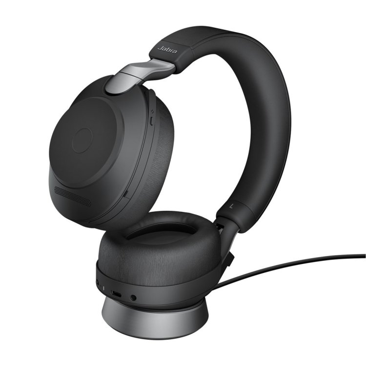 Jabra 28599-989-889 słuchawki/zestaw słuchawkowy Przewodowy i Bezprzewodowy Opaska na głowę Biuro/centrum telefoniczne USB Type-C Bluetooth Czarny