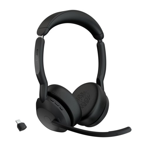 Jabra 25599-989-899 słuchawki/zestaw słuchawkowy Bezprzewodowy Opaska na głowę Biuro/centrum telefoniczne Bluetooth Podstawka do ładowania Czarny