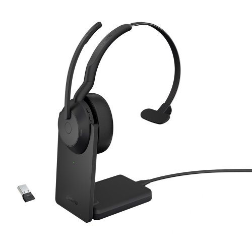 Jabra 25599-889-989 słuchawki/zestaw słuchawkowy Przewodowy i Bezprzewodowy Opaska na głowę Biuro/centrum telefoniczne Bluetooth Podstawka do ładowani