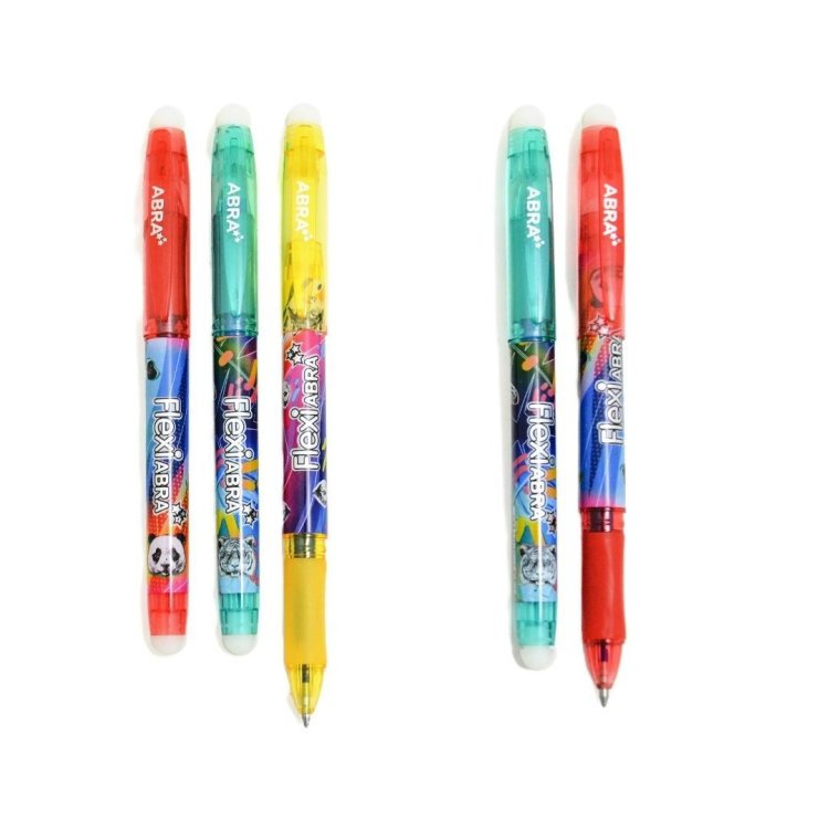 Długopis ścieralny Flexi Abra Wild 3szt +2gratis