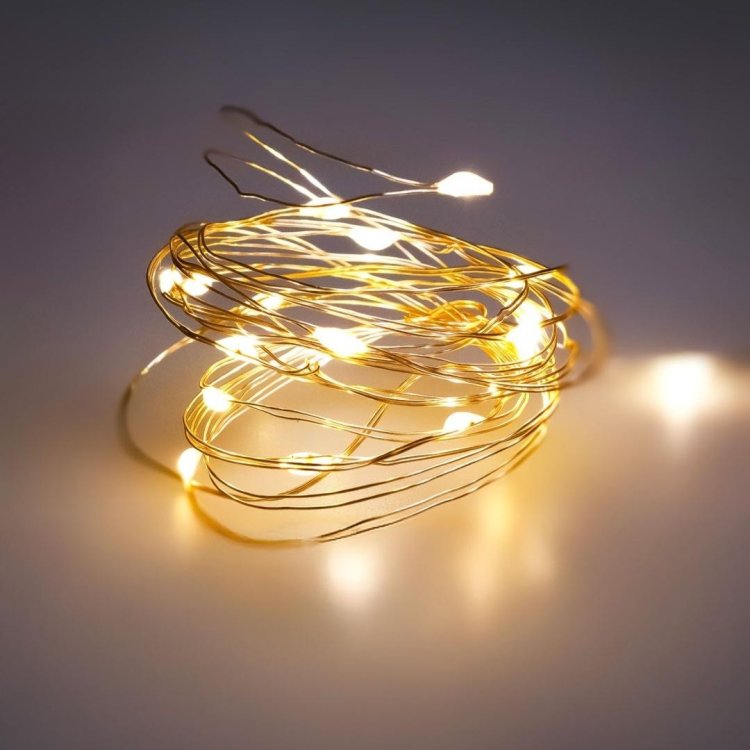 Lampki led na druciku (20 lampek)