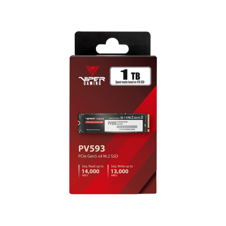 SSD Patriot Viper PV593 M.2 PCI-E Gen5 x4 NVMe2 1TB