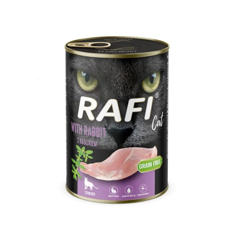 Dolina Noteci Rafi z królikiem karma mokra dla kota 400g