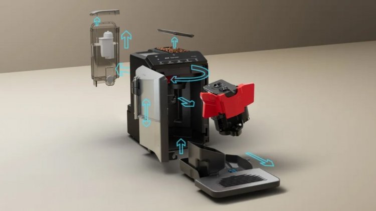 Ekspres ciśnieniowy Siemens TF303E01 EQ300 (srebrny; 15 bar)