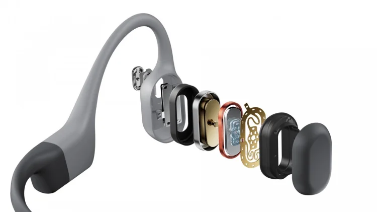 Słuchawki bezprzewodowe kostne Shokz OpenSwim Pro Grey