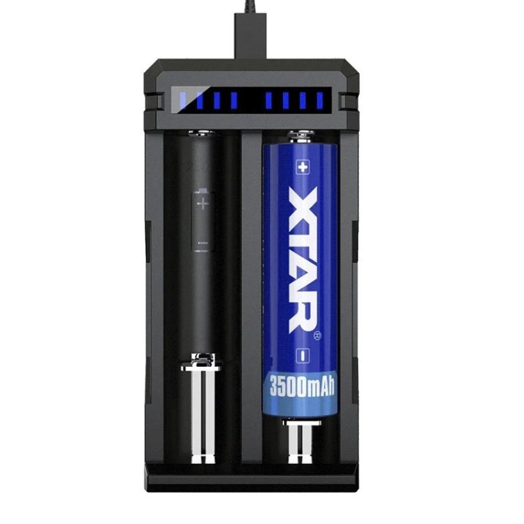 XTAR ŁADOWARKA DO AKUMULATORÓW LI-ION 18650 USB-C SC2