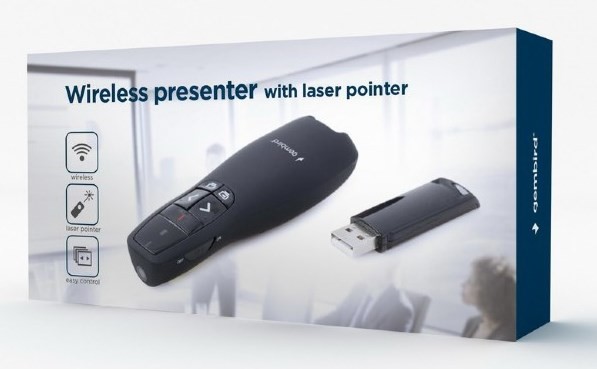 GEMBIRD PREZENTER BEZPRZEWODOWY LASEROWY WP-L-12
