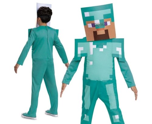 Strój Steve Diamond- Minecraft (licencja) XS