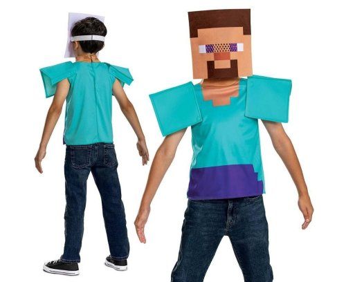 Strój Steve Essential- Minecraft (licencja) XS