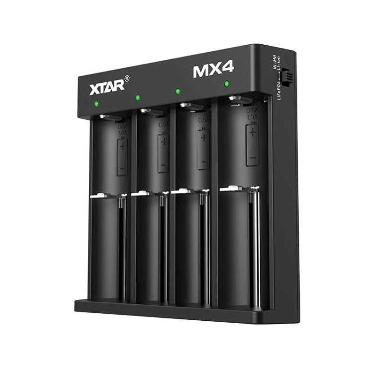 XTAR ŁADOWARKA DO AKUMULATORÓW LI-ION, NIMH UNIWERSALNA MX4