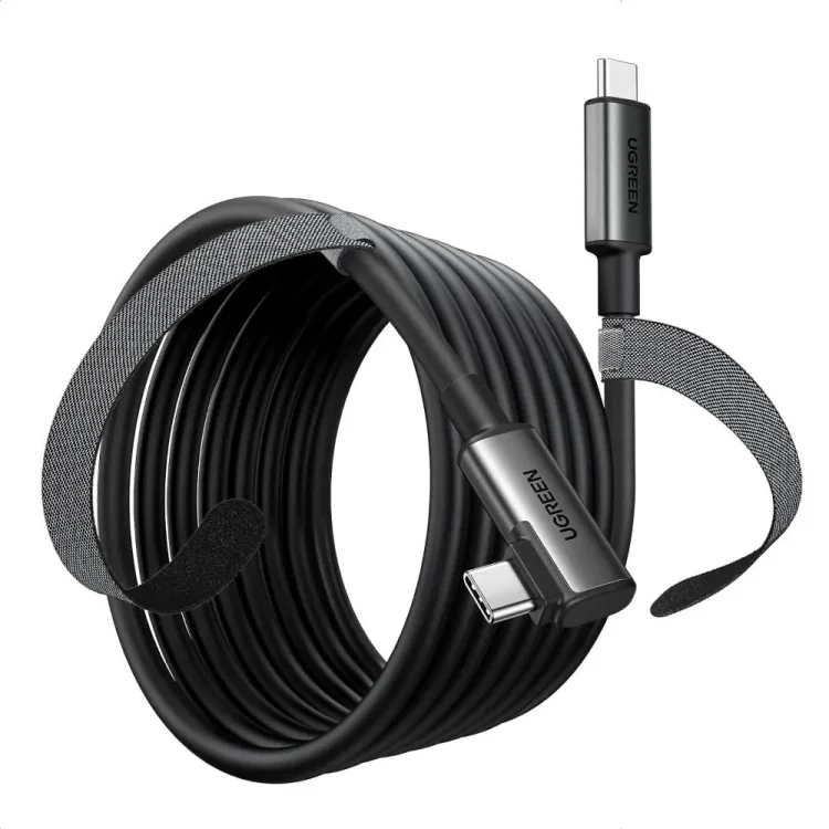 Ugreen kabel kątowy USB-C - USB-C 5m US551 (czarny)