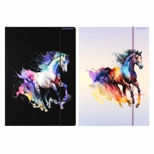 Teczka z gumką A4 Horses mix