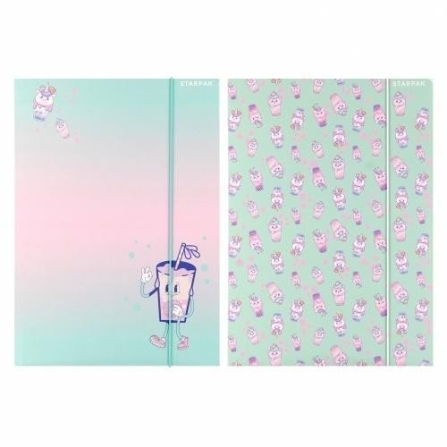 Teczka z gumką A4 Bubble Tea mix