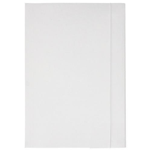 Teczka z gumką A4 papierowa biała