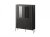 Witryna VERA 110x40x160 czarny mat