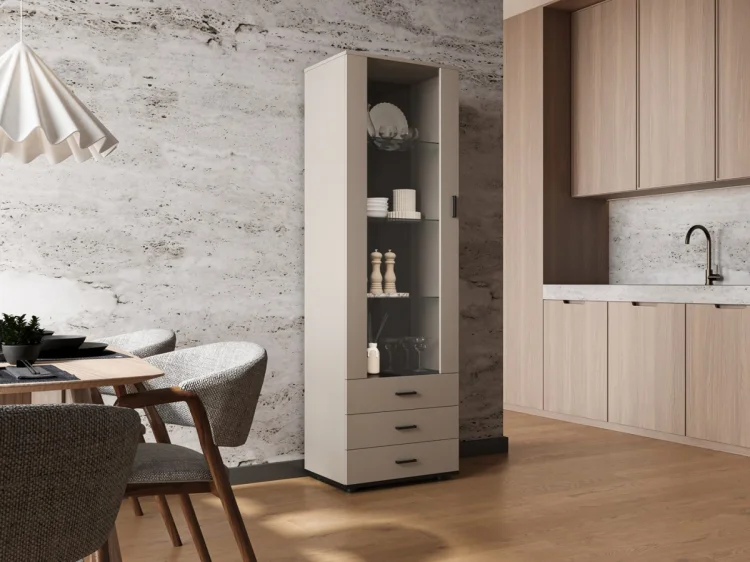 Witryna S1 SOHO 60x41x192 kaszmir+ czarny