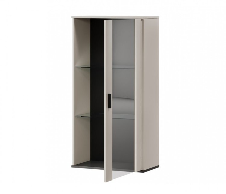Witryna wisząca S2 SOHO 60x29x112 kaszmir+ czarny