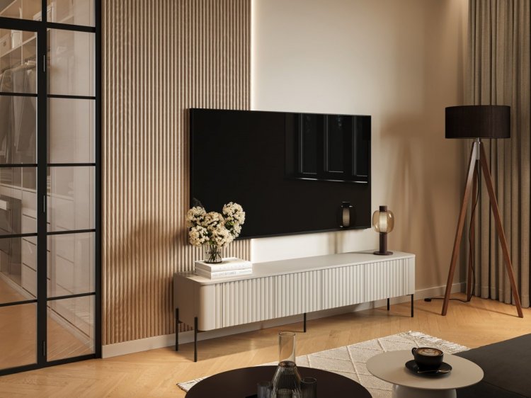 Szafka RTV VERA 190x40x50 kaszmir mat